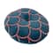 Hello Honey® Navy Blue & Pink Tufted Scallop Pattern Cotton Round Pillow